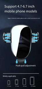 Car Mobile  Phone Holder For Audi A4L 2017-2019 Q5L 2018-2020 7" Screen Fixed Base Wireless Charging Phone Mount Car Accessories