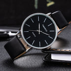 Women's Watches Simple Style Watch Fashion Metal Round Dial Analog Quartz Watch for Men Women Minimalist Watch Quartz Clock