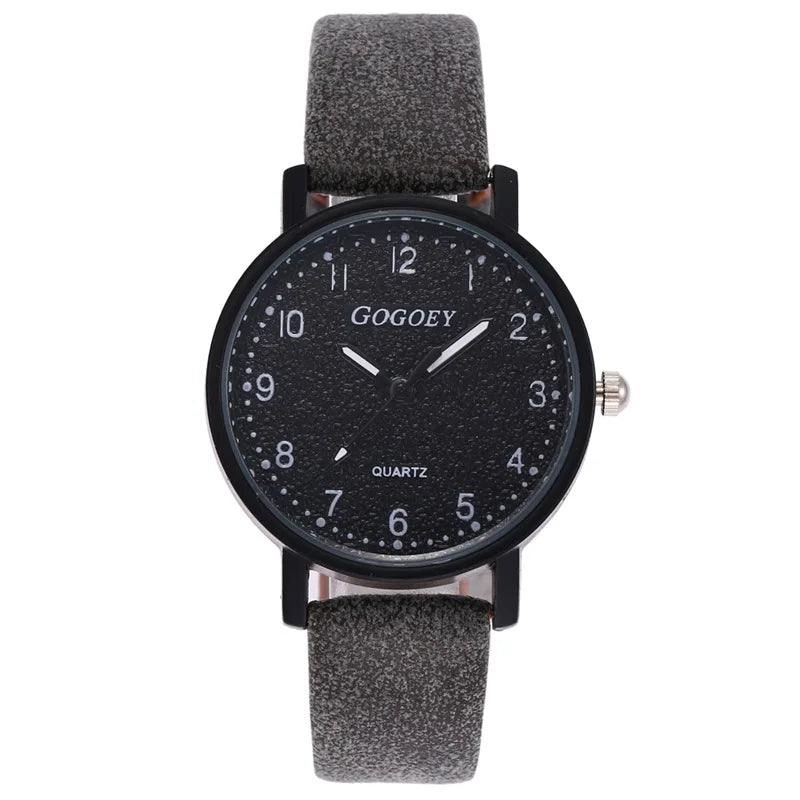 Top Brand Women Watches Fashion Simple Analog Quartz Watch for Women Leather Strap Casual Elegant Ladies Wrist Clock Reloj Mujer