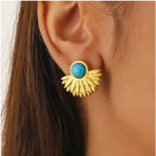 10Pairs/Lot Fashionable Women's Stainless Steel Earrings, Daily Jewelry Accessories Gifted To Friends, Randomly Shipped