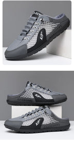 Men's Fashion Soft-soled Half Slippers Men Summer Trendy Bottom Casual Shoes Breathable Slip-on Shoes Sneakers Zapatos De Hombre