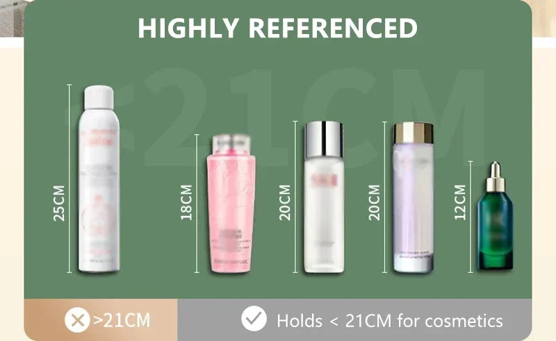 Makeup Organizer Desktop Storage Box Large Capacity Portable Cosmetics Storage Transparent Small Perfume Lipstick Storage Box