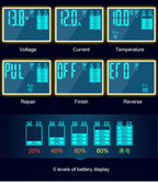 Car Battery Chargers 12A Large Power Full Automatic Smart Battery Chargers 12V 24V Battery Desulfator for Car Truck