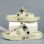 2025 New Men's Slippers Comfortable Soft Mens Beach Shoes Indoor Outdoor Clogs Massage Casual Shoes Non Slip Men Sandals Zapatos