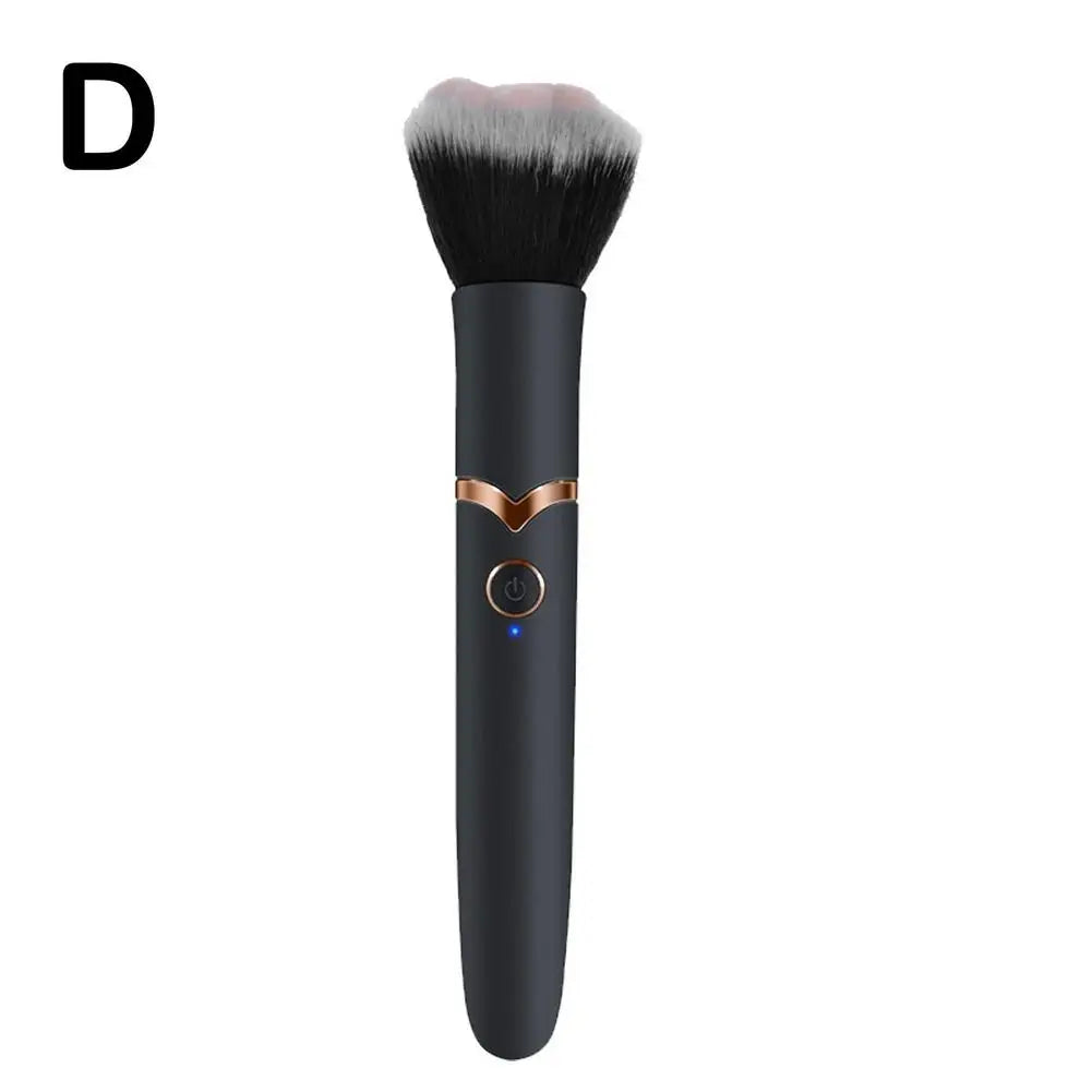 Electric Cosmetic Brush Foundation Blush Loose Powder Brush Tools Multifunctional Vibration Rechargeable Facial Makeup Brushes
