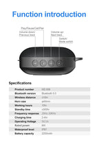 Handfree Portable Wireless Caixa De Som Bluetooth Speaker Music Sound Box Blutooth For Hand Free Mini Baffle Blootooth Handsfree