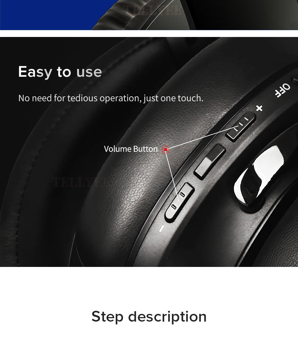 Wireless Bluetooth headphones noise-cancelling stereo 5.3 headphones high-quality wireless headphones HIFi sound effects