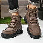 Men's high top shoes for autumn and winter, comfortable and simple design, daily office and outdoor travel shoes
