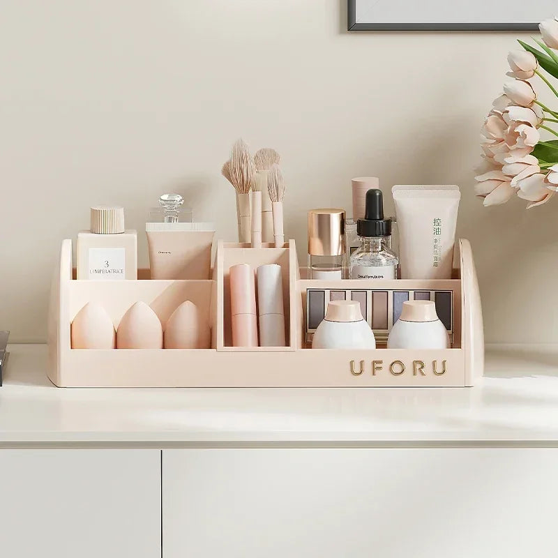 Cosmetics Storage Box Home Dressing Table Desktop Large Capacity Multi-functional Skin Care Products Compartment Shelf
