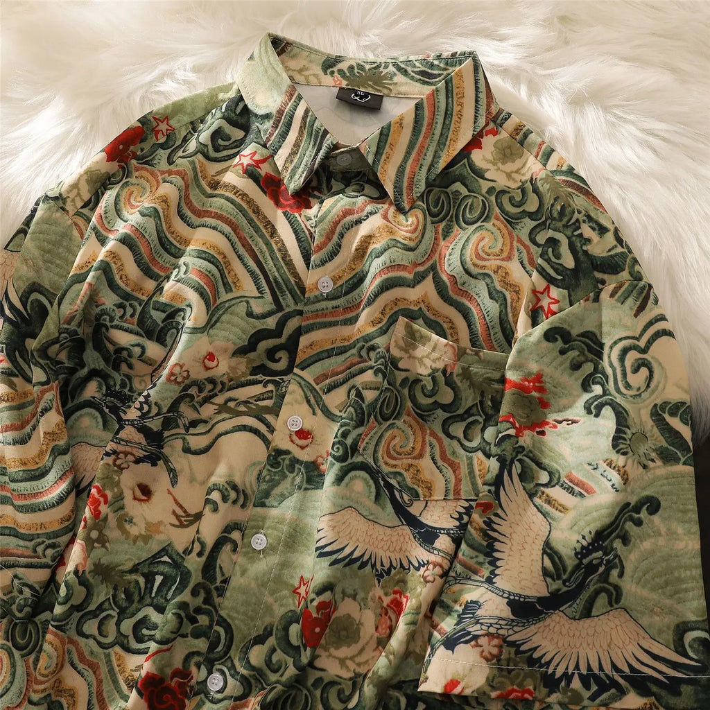 Short-sleeved Shirt Men's Top Handsome Design Niche