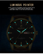 Man Watch Top Luxury Brand Couple Watch For Women Men Waterproof Clock Male Calendar Quartz Wrist Watches Leather Strap Ladies