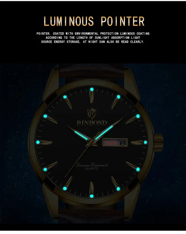 Man Watch Top Luxury Brand Couple Watch For Women Men Waterproof Clock Male Calendar Quartz Wrist Watches Leather Strap Ladies