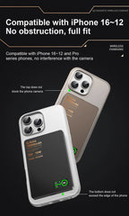 3 In 1 Magnetic Power Bank battery QI 15W Wireless Fast Charing With Intelligent  LCD Screen for iPhone 12-17 Pro Watch Airpods