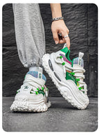 Men's Shoes 2025 Thick Sole Height Increasing New Breathable Trend Fashionable and Versatile Casual Sports Comfortable Trend