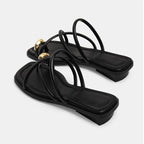 Women Slipper Woman Summer Flat Heel Roman Shoes Low Heels Sandals Footwear 2024 Women's Gladiator Open Toe Beach Ladies