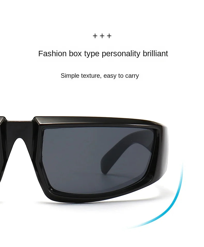 Future Science Technology Sense Sunglasses Men Women Concave Shape Sun Glasses Cool Punk Style Pair Summer Sports T206