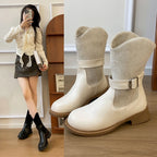 2026 New High Heels Women Boots Winter Punk Gothic Women’s Boots Fashion Elegant Retro Pumps Designer Woman Boots Fashion 42