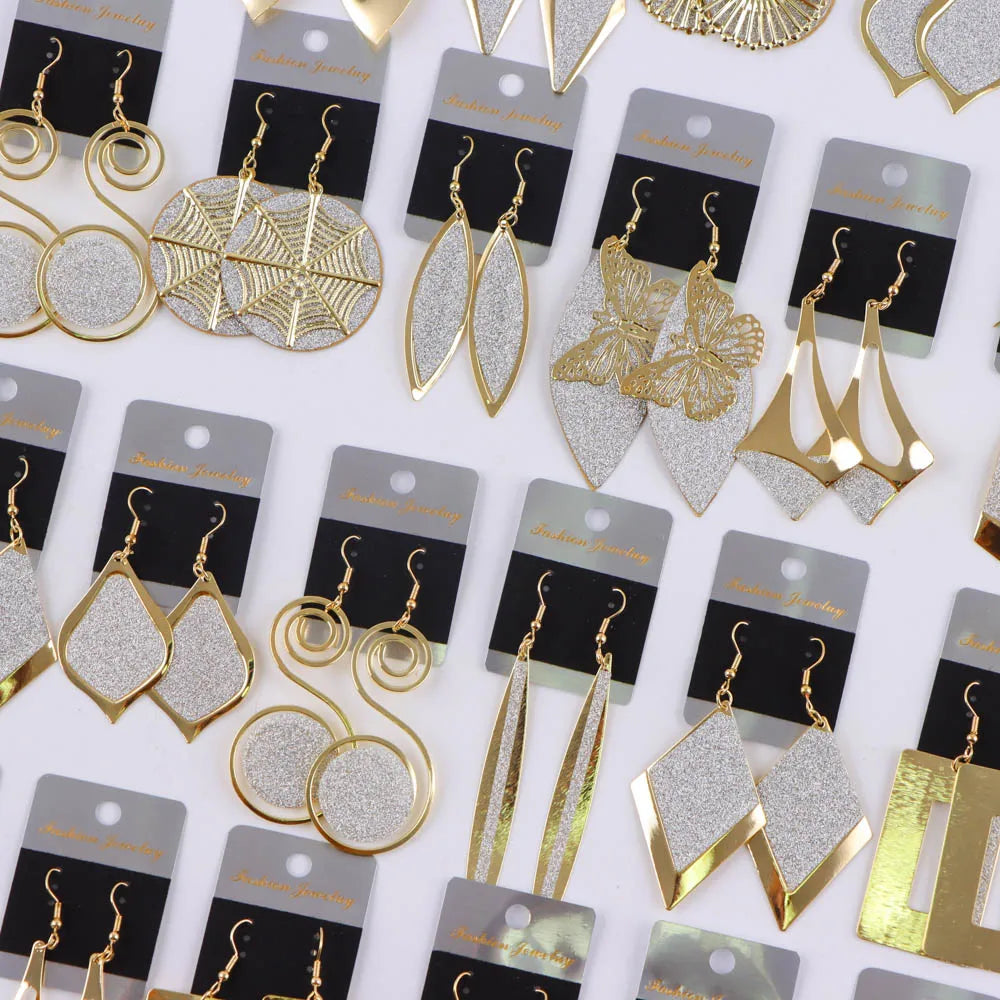 10Pairs/Lot Fashionable Women's Stainless Steel Earrings, Daily Jewelry Accessories Gifted To Friends, Randomly Shipped