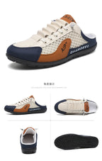 Men's Fashion Soft-soled Half Slippers Men Summer Trendy Bottom Casual Shoes Breathable Slip-on Shoes Sneakers Zapatos De Hombre