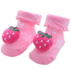 Fall Winter 0-1 Year Old Baby Socks Cute 3D Cartoon Doll Socks Warm Cute Socks Baby Girl Boy Socks