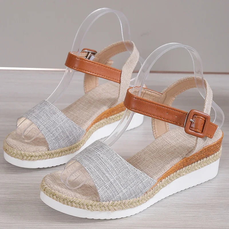 Summer Woman Sandals Shoes Soft Shoes Woman Elegant Sandals Woman Wedge Ladies Shoes Party Footwear Female Women Sandal
