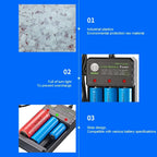 Smart 18650 Charger 3 Slots 4.2V Li-ion Battery USB Independent Charging 18650 18500 14500 16650 26650 Lithium Battery Charger