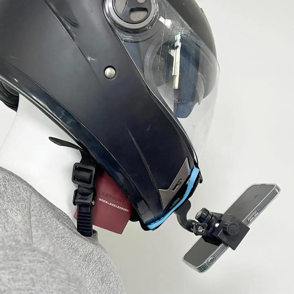 Helmet Holder Helmet Accessories Motorcycle Riding Mobile Phone Holder Sports Camera Chin Holder Phone Clip Accessory