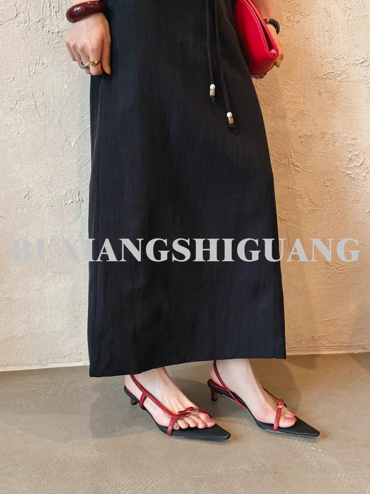 Women's Sandals Are Fashionable and High-end To Wear in Summer, Exquisite 2025 New Style with Skirts and Shoes