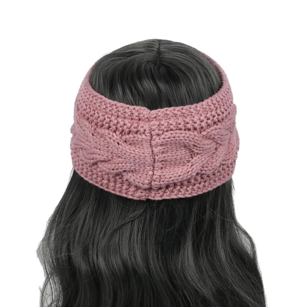 Winter Knitted Inner Layer with Velvet Windproof and Keepwarm Headband