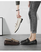 Womens Shoes Flats Loafers Ladies Fashion Leather Brand Sneakers Womens Designer Flat Ladies Shoes Woman Luxury Female Footwear