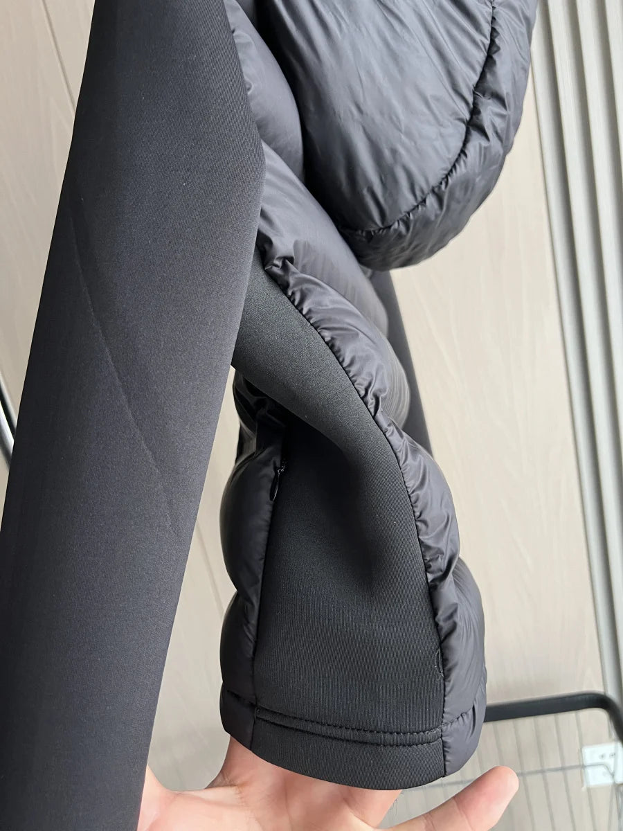 2025 Winter New Arrival  Women's Lightweight Warm Down Jacket with Long Sleeves and Zippered Hooded Sports Coat 4391742