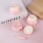 3.5g Mini Cosmetic Empty Jar Pots Makeup Skincare Container Face Cream Box Lip Balm Box With Silicone Spoon Refillable Bottles
