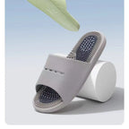 Men's Massage Slippers Anti-Slip Indoor Home Batoom Bathing Sandals Simple Sle PVC Material Comfortable Summer Slippers