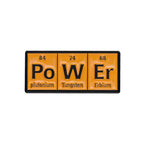 Chemical Element Enamel Pins Custom PO W ER GE NI U S Punk Brooches Lapel Badges Subject Jewelry Gift for students Friends