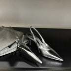 High Heeled Sandals Women Pointed Toe Elegant Shoes Sexy Fashion Pumps 2025 New Luxury Designer Brand Dress Zapatillas De Mujer