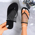 Women Slippers Trend Hollow Sexy Flats Bottom Slippers Summer New Flat Bottom Sandals Flip Flops Slides Women Zapatos De Mujer