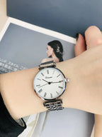 Women's watch simple thin light luxury temperament steel belt famous brand mysterious gift series