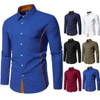 Man Shirts Men Long Sleeve Henry Collar Mens Dress Shirts Casual Male Clothes Chemise Hemd Homme Shirt B51