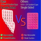 Silicone Suction Cup Phone Mount Hands-Free Mobile Stand Airplane Travel Essential Compatible with Any Smartphone