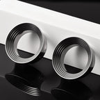 Doearko 2PCS Classic hollow spiral gauges Ear Plugs Tunnels Stainless Steel Ear Gauges Body Piercing Jewelry for women/men