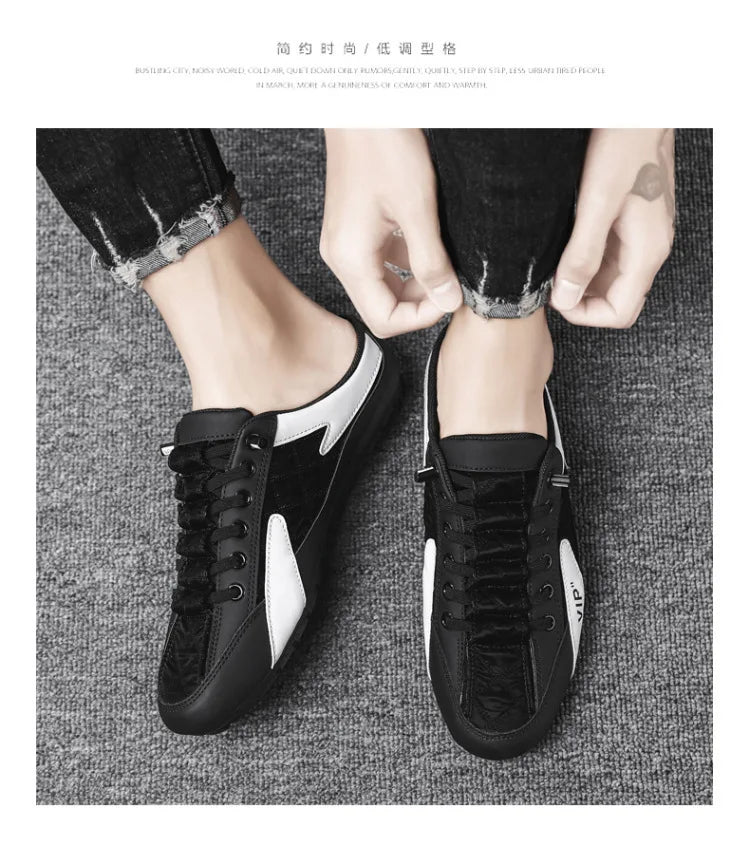 2025 Summer Slippers for Men Trendy Men's Flat Bottom Casual Shoes Soft Sole Support Shoes Men's Sneakers Zapatos De Hombre