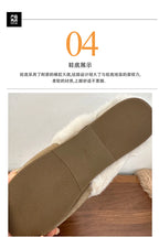 Fur Flats Women Cotton Slippers Fashion Warm Shoes Winter Short Plush Designer Cozy Woman Boots 2025 New Dress Mujer De Boots