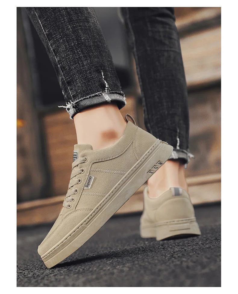 Men's Shoes 2025 New Spring Work Safety Shoes, Anti-slip, Wear-resistant, Versatile Casual Sports Work Shoes, Men's Board Shoes