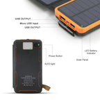 20000mAh Solar Power Bank External Battery Pack Folding Solar Panel Powerbank Double USB Charger Phone Poverbank For Smart Phone