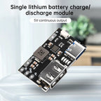 Single Lithium Battery Charger Board TYPE C + USB A 5V 2.4A Charger Discharger Module Supports Charging And Discharging
