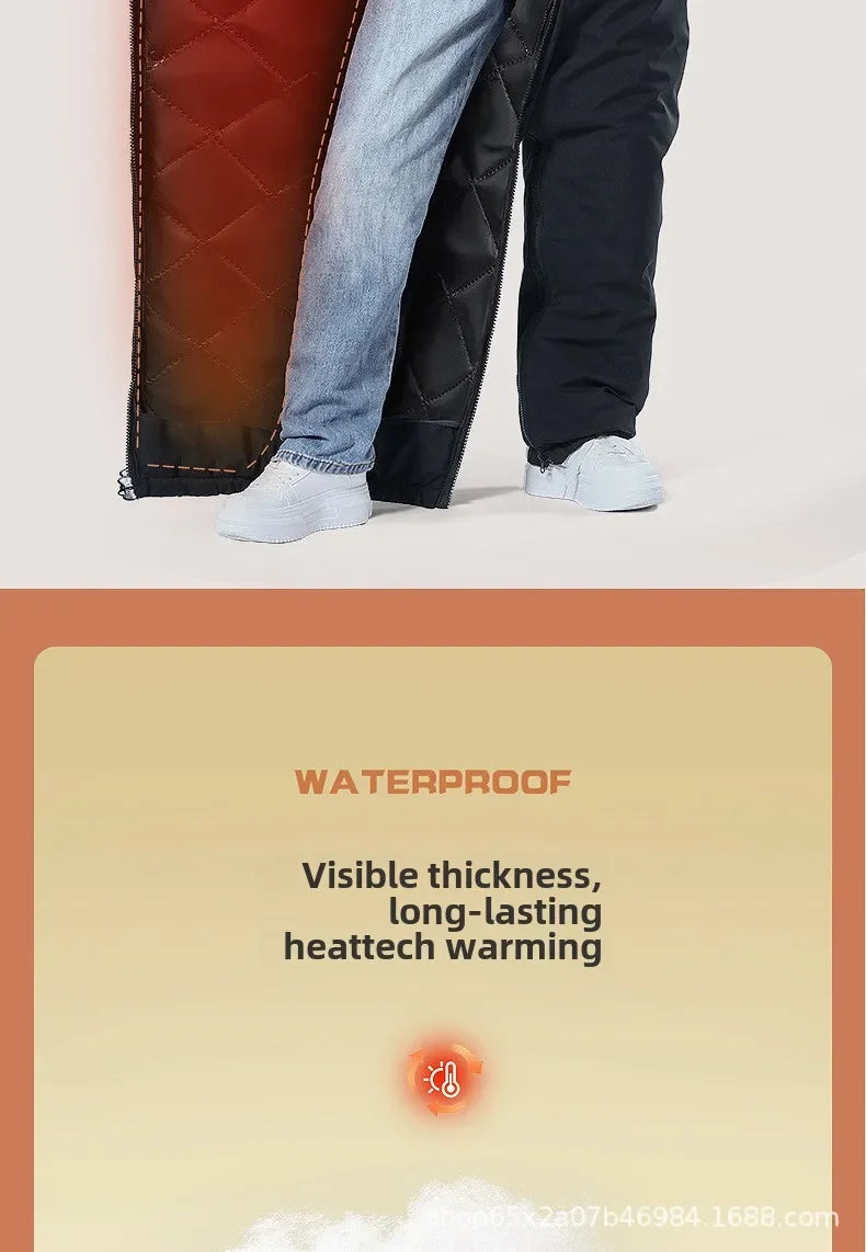 Winter Motorcycle Riding Coldproof Clothing Winter Fashion Waist Designwarm Cotton Jumpsuit,thickened Waterproof Snowmobile Suit