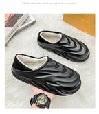 Slippers for Men Add Velvet Heel Covering Non-Slip Wear-resistant Waterproof Couple Women Home Shoes Shoes for Men Warm New