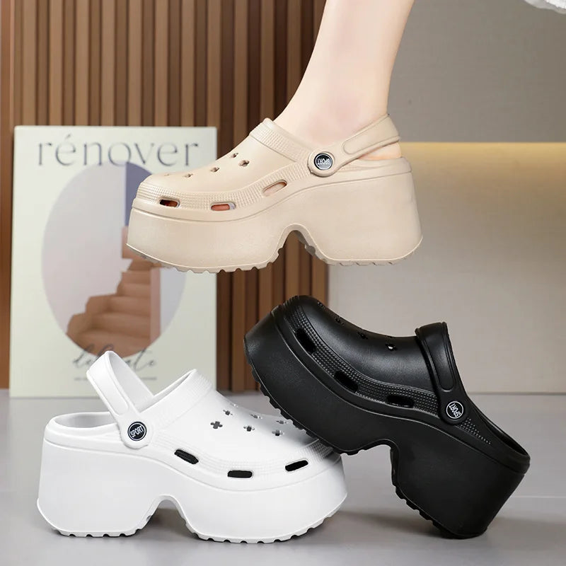 Women Slippers Diy Garden Shoes Non Slip Woman Sandals Beach Orginal Platform Slides Fashion Summer Bedroom Comfortable Solid