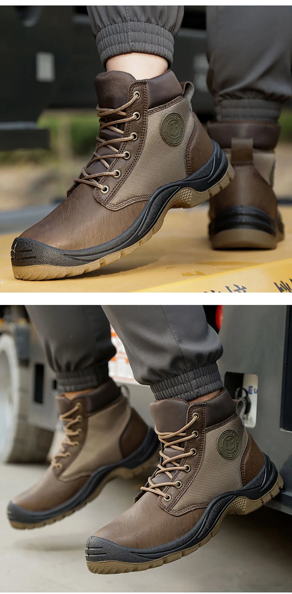 Men's safety shoes are anti smashing, anti piercing, anti-static, anti slip, wear-resistant, and splash proof work shoes