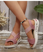 Women's Sandals Casual Summer Women Sandals Soft Heels Sandalias De Mujer 2025 New Summer Shoes Woman Mix Color Footwear Female